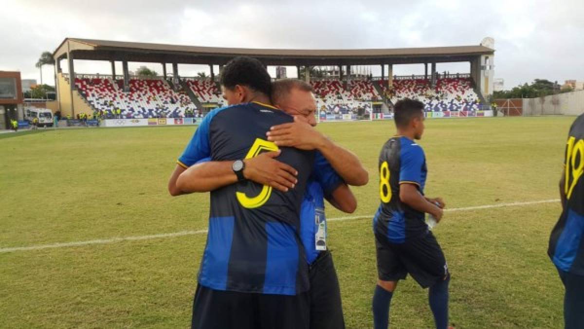 NO SE VIO EN TV: El eufórico festejo de Honduras tras eliminar a Costa Rica en los Centroamericanos