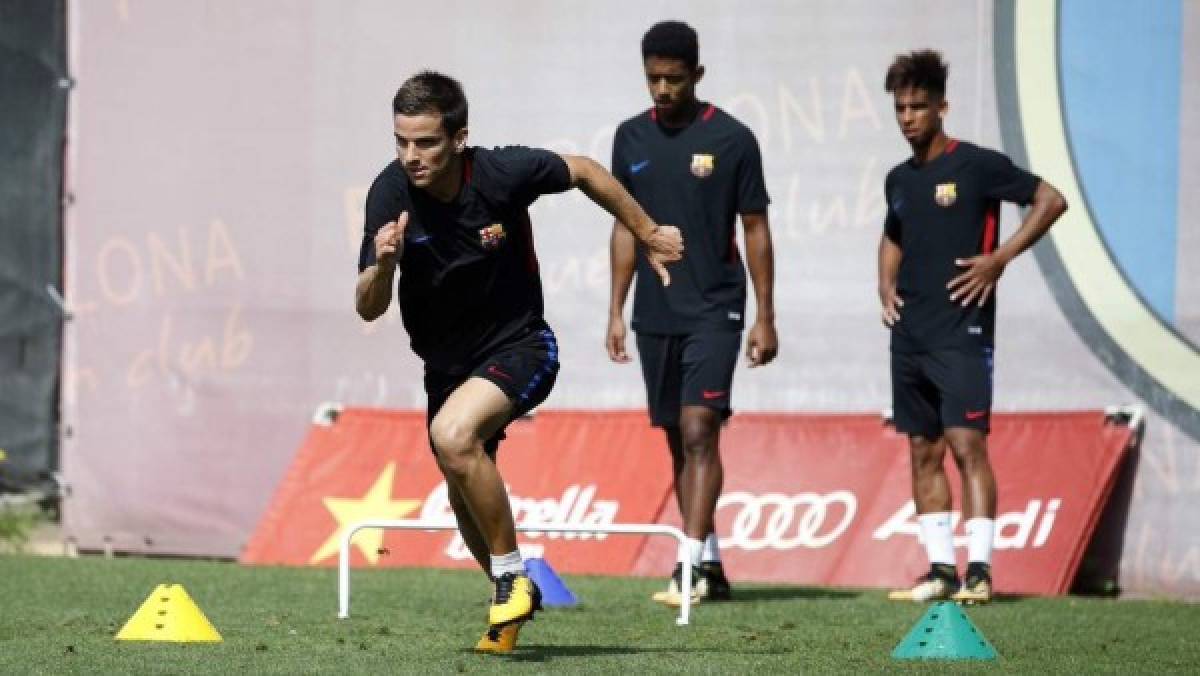 FOTOS: Choco Lozano entrenando al lado de Iniesta, Messi, Piqué y Suárez