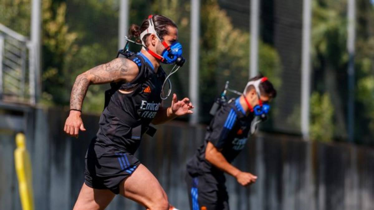 Notorio cambio físico en Isco y máscaras de hipoxia: El sorpresivo entrenamiento del Real Madrid   