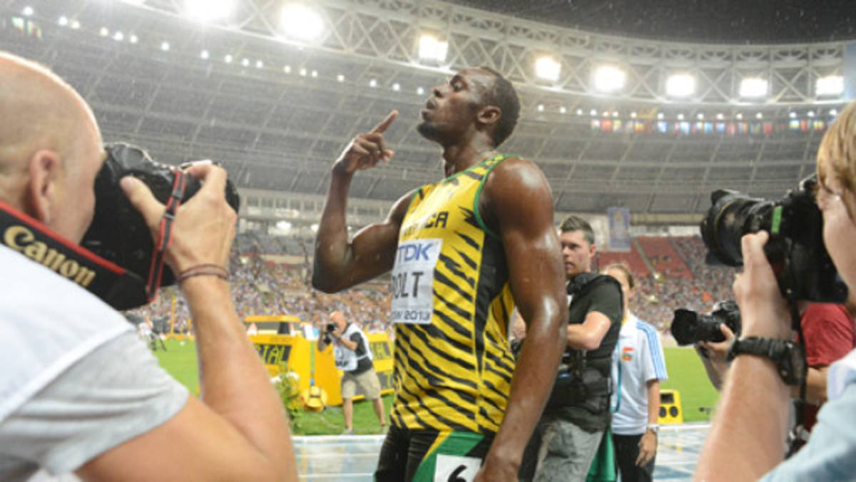 Usain Bolt, campeón del mundo en los 100 metros