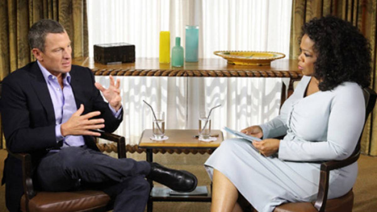 Lance Armstrong sorprendió con sus respuestas a Oprah Winfrey