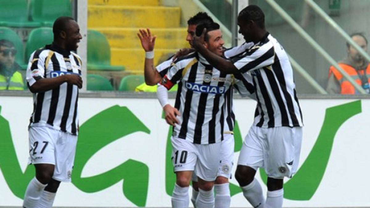Paliza histórica de Udinese sobre Palermo