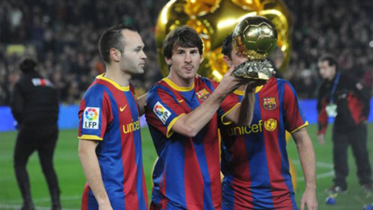 Nueve jugadores del Barcelona por el Balon de Oro
