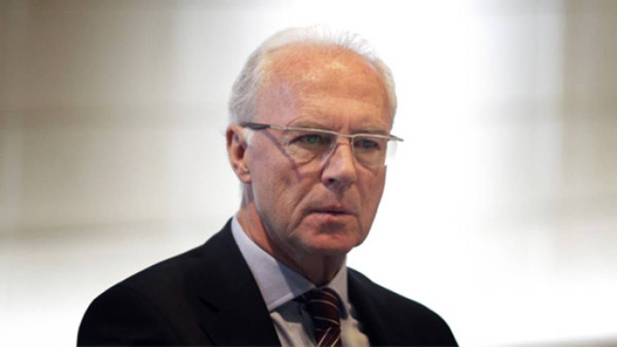 Beckenbauer ve a Löw en el Mundial 2014