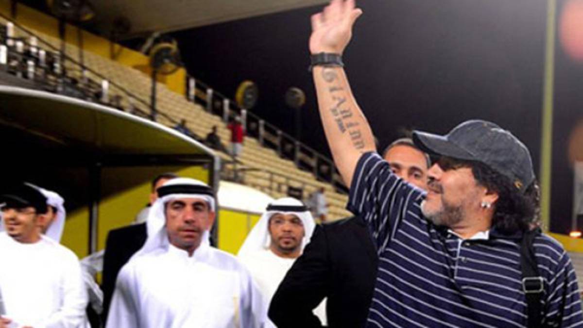 Maradona fue despedido del club Al Wasl