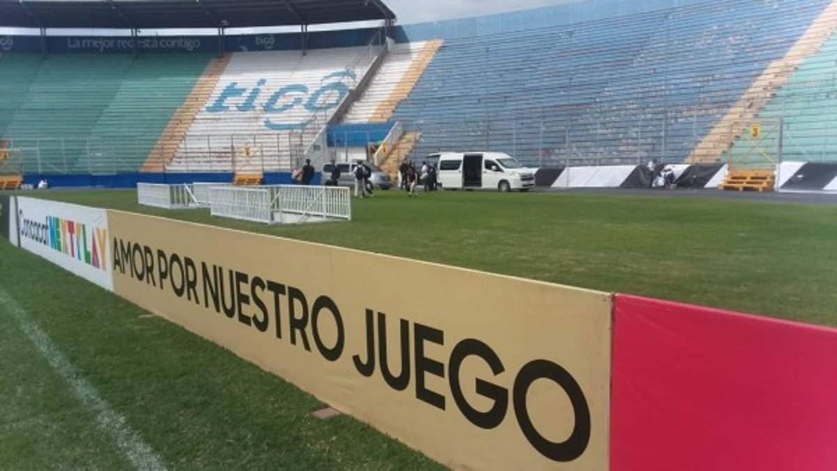 Realizan arreglos al estadio Nacional previo a la final Motagua-Saprissa