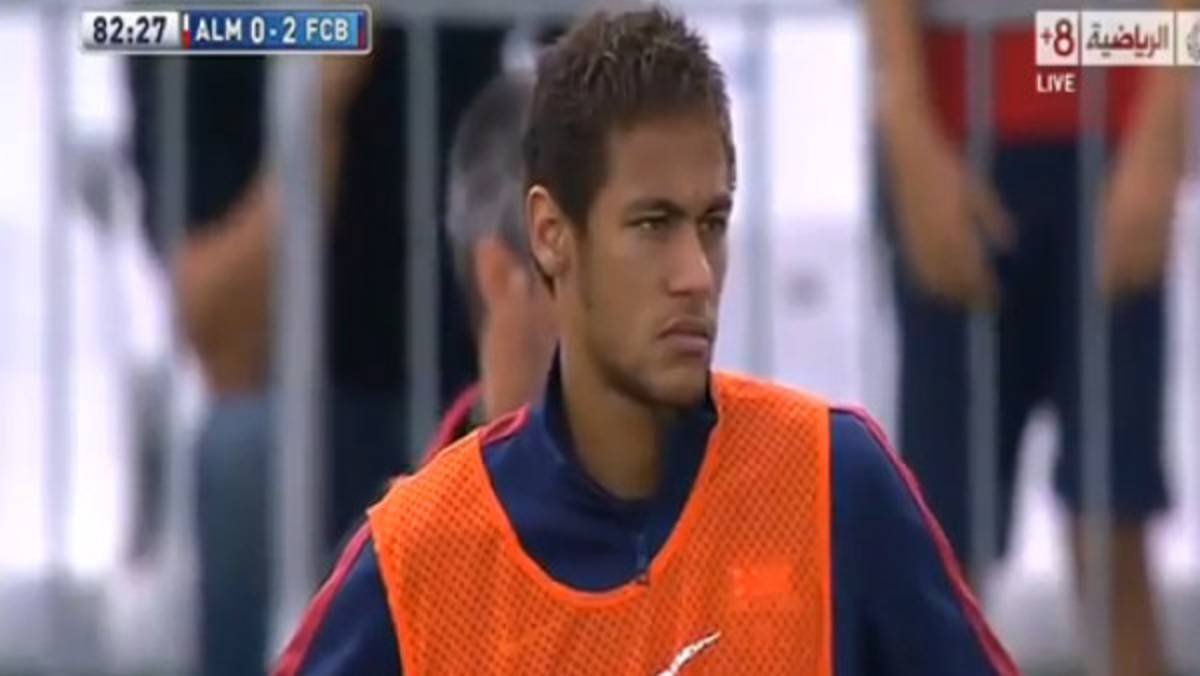 VIDEO: Neymar no sonrió hoy en el Barcelona