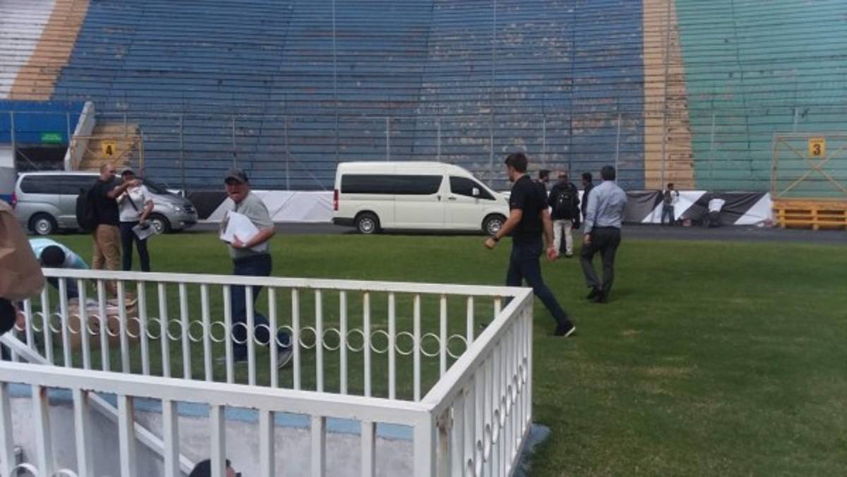 Realizan arreglos al estadio Nacional previo a la final Motagua-Saprissa