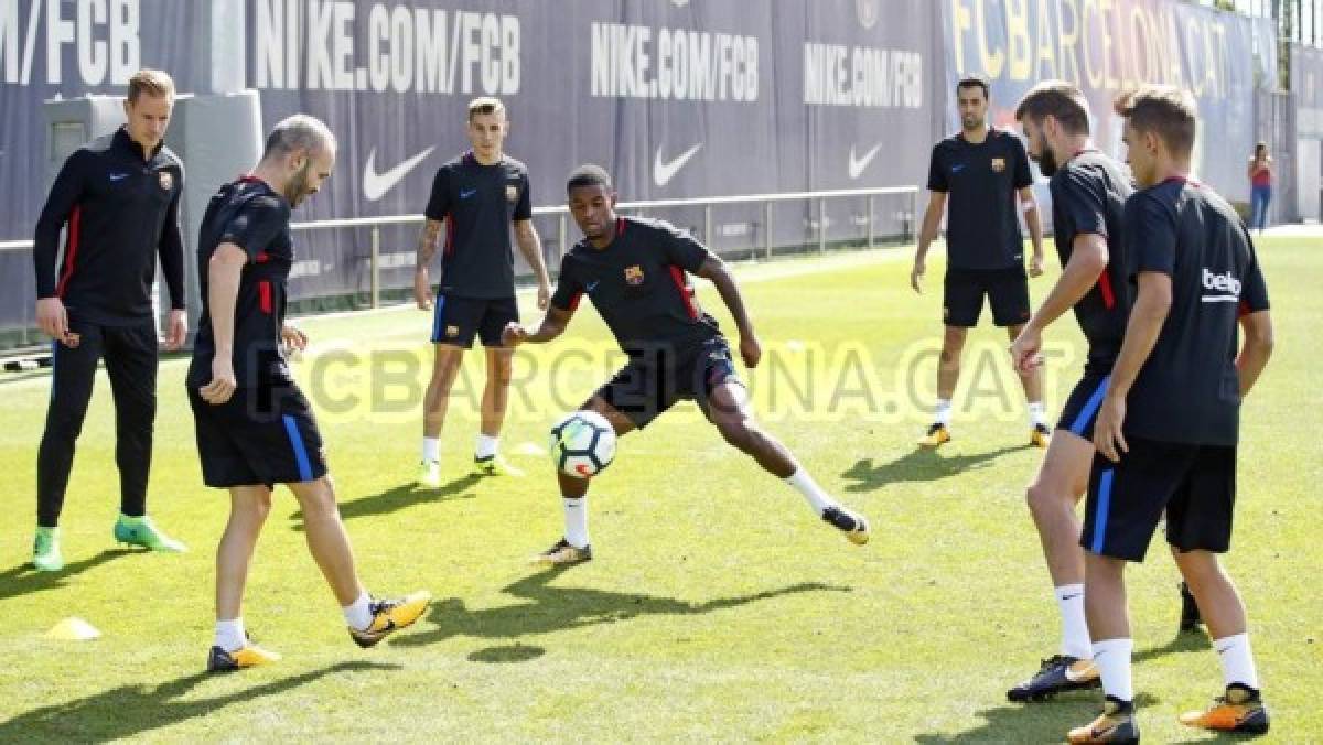 FOTOS: Choco Lozano entrenando al lado de Iniesta, Messi, Piqué y Suárez
