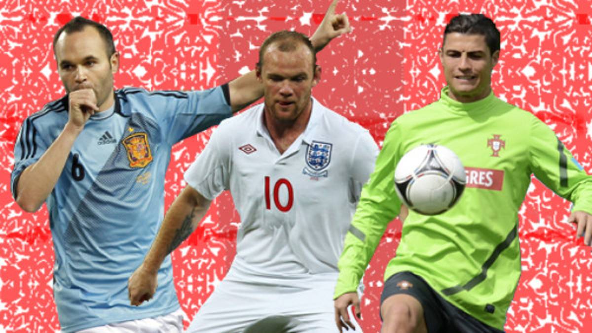 Cristiano, Rooney e Iniesta los más mediáticos de la Euro