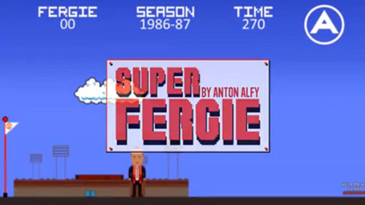 VIDEO: La carrera de Alex Ferguson al estilo Mario Bros
