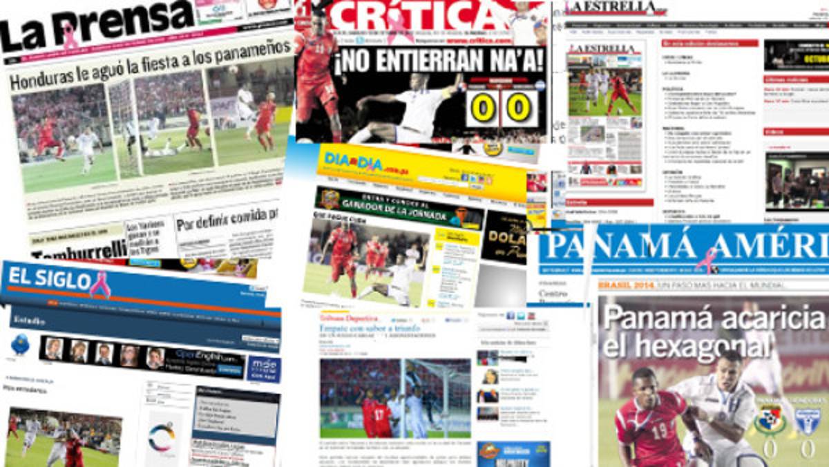 Prensa Panamá: 'Nos aguaron la fiesta'