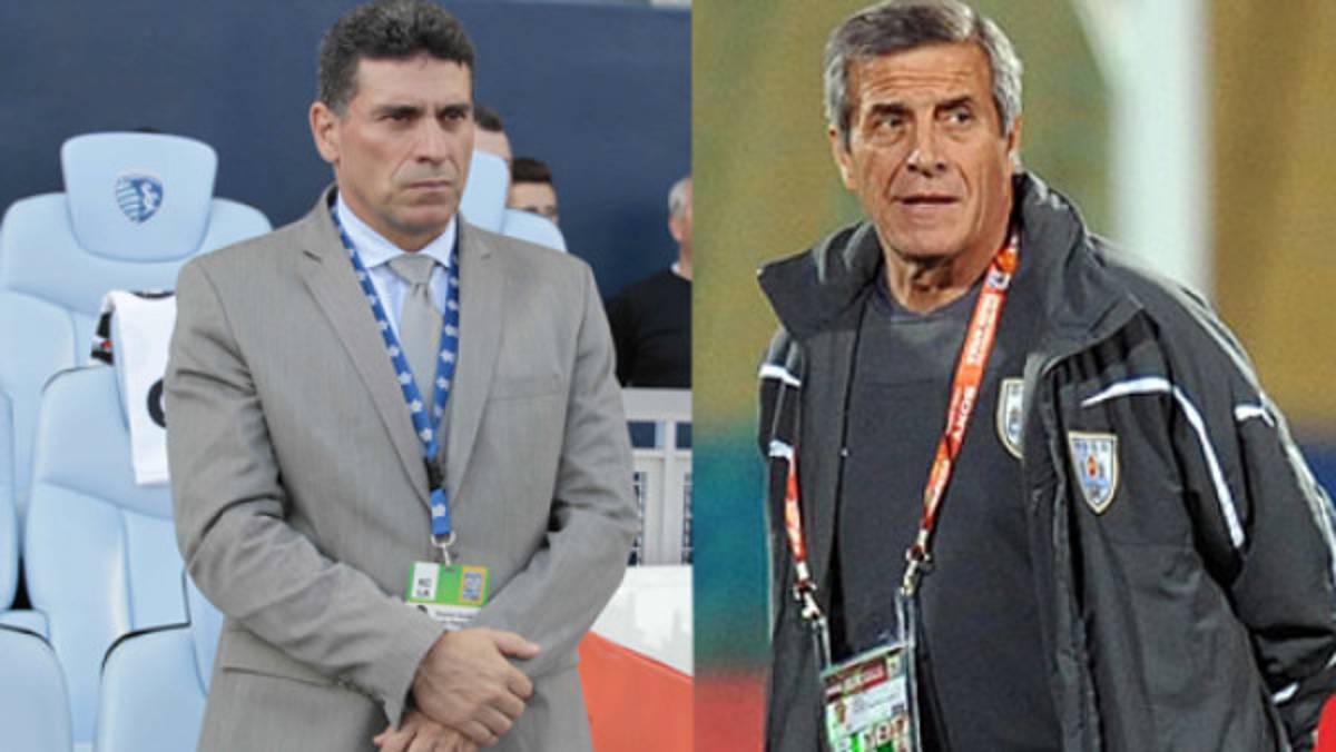 Suárez y Tabárez, únicos con cartel mundialista en Londres