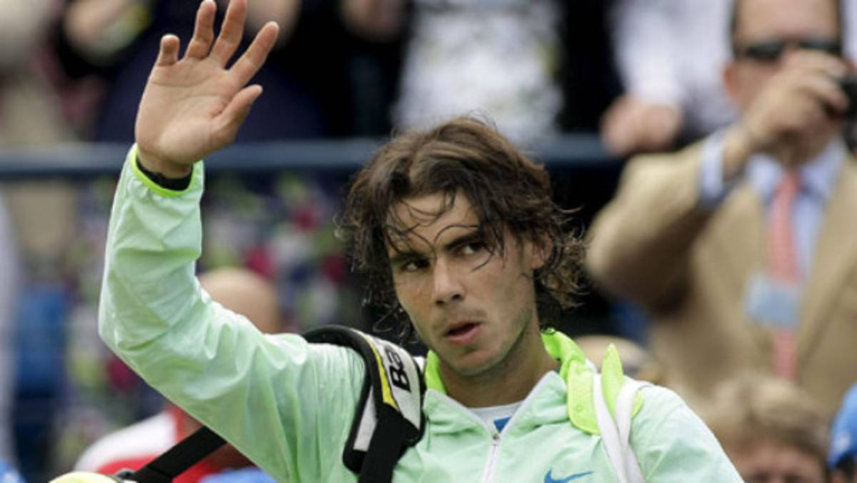Rafael Nadal se retiró en Queen`s