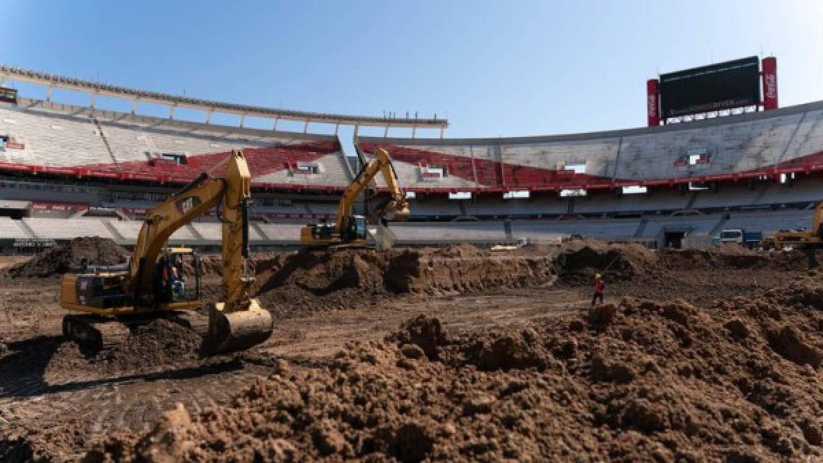 Como nunca lo habías visto: Así luce el estadio Monumental sin césped durante la remodelación