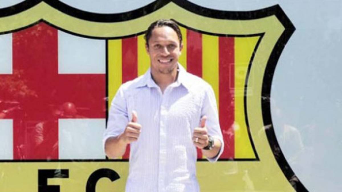 Adriano 'como en casa' en el Barça