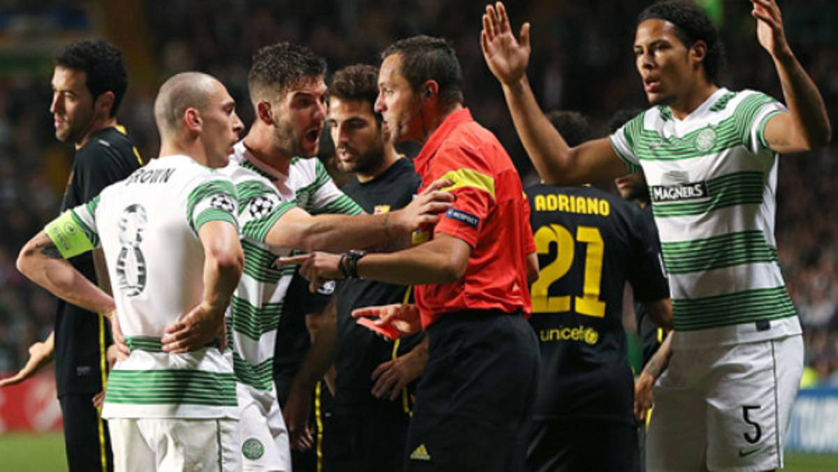 Prensa británica culpa a capitán de Celtic por derrota ante Barcelona