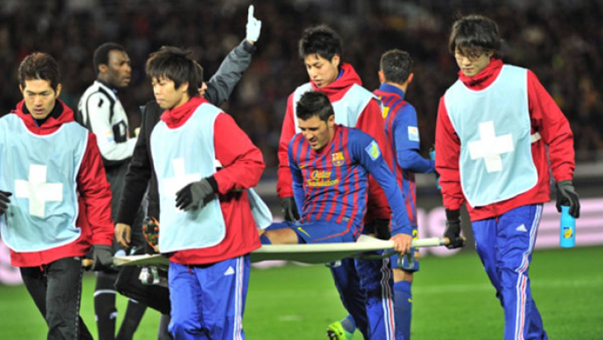 David Villa sufrió grave lesión