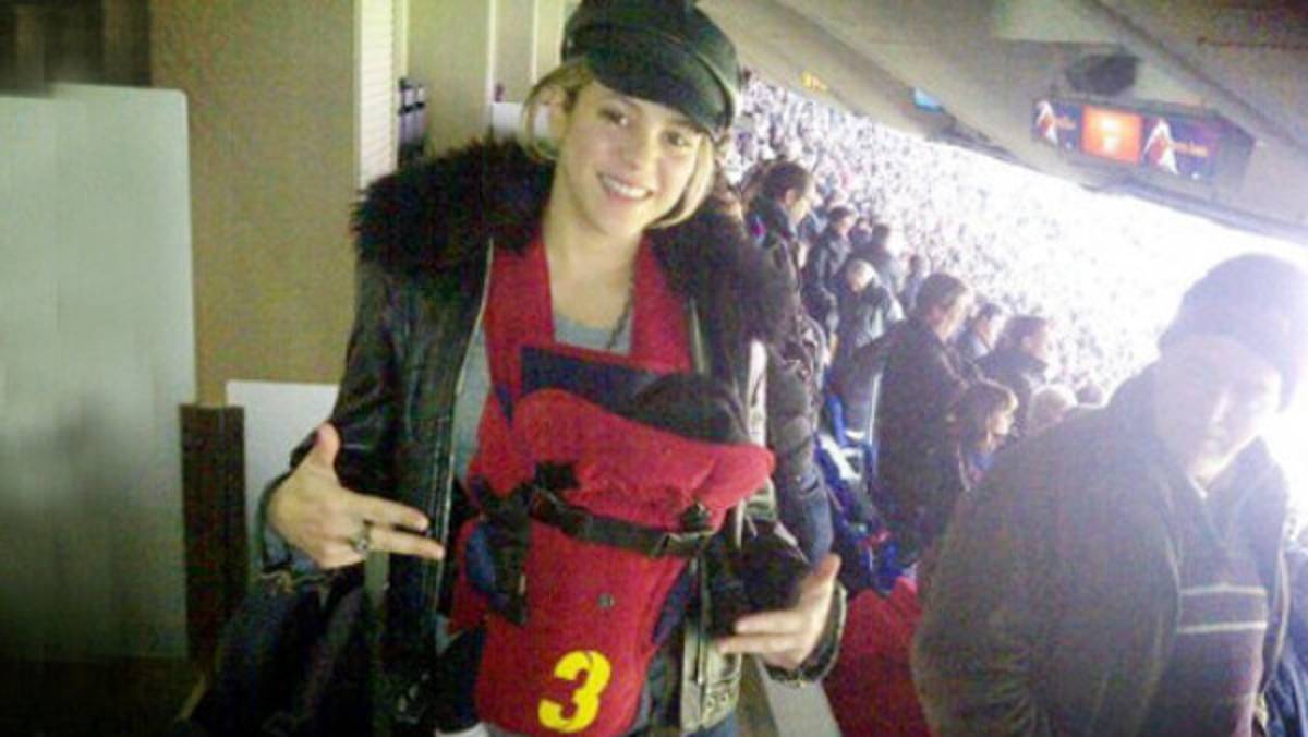 Shakira y Milan asisten al juego entre Barcelona y Getafe
