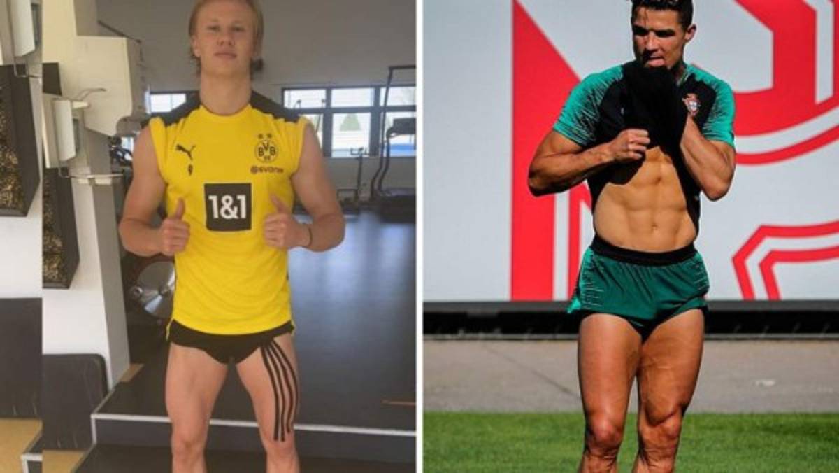 Erling copia a su ídolo Cristiano Ronaldo: El increíble cambio físico que ha tenido Haaland; 'Un animal diferente'