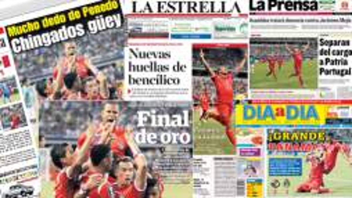 Prensa panameña celebra el pase a la final de Copa Oro