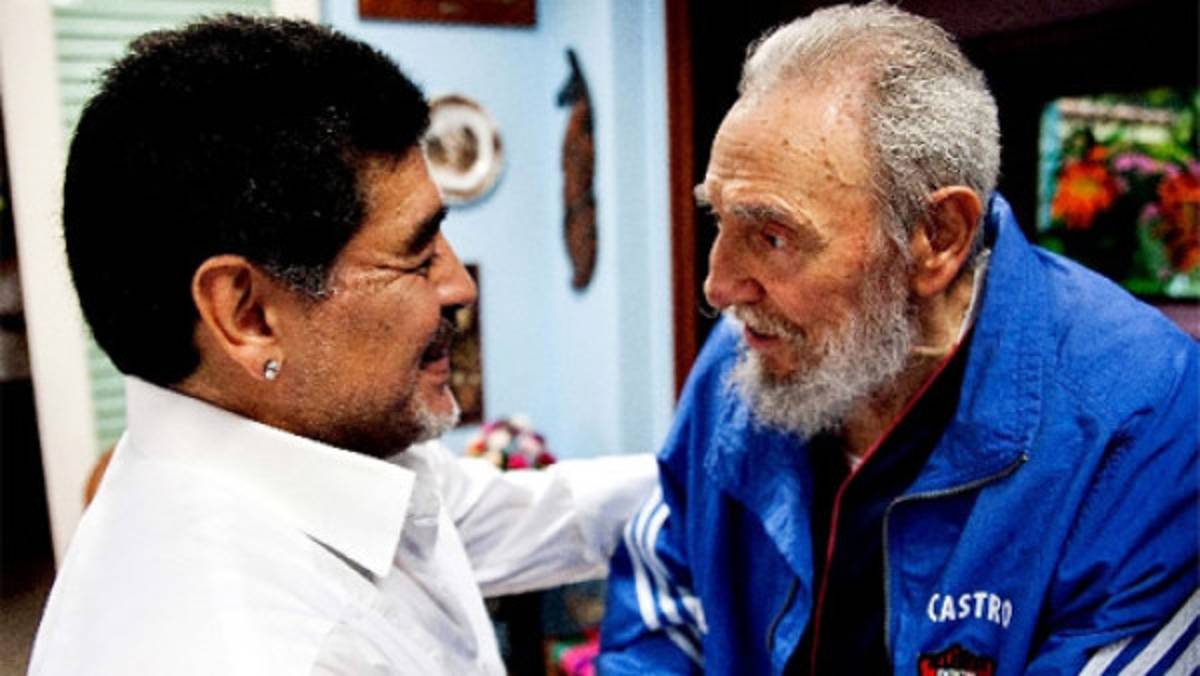 Maradona visitó a Fidel Castro en La Habana