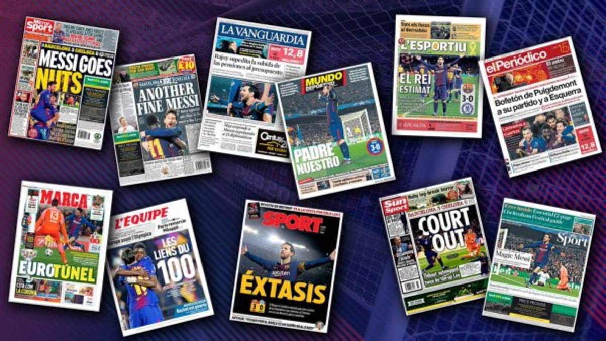 La prensa mundial se rindió ante el espectáculo brindado por Leo Messi