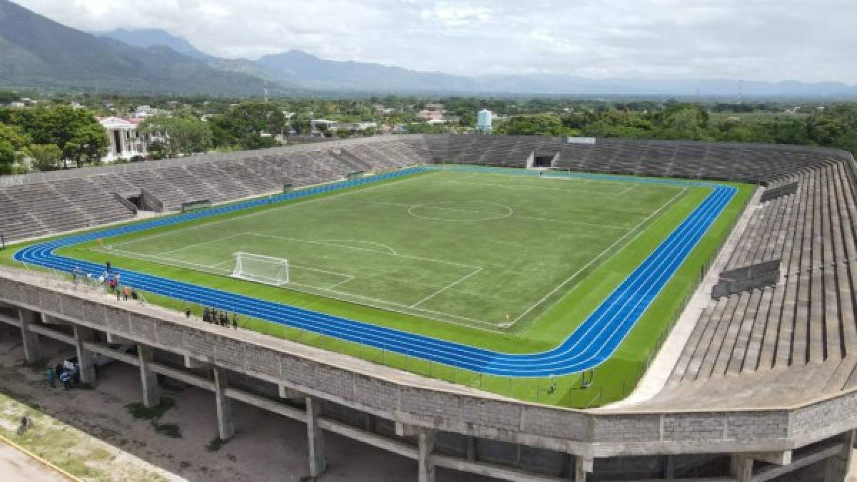 ¡Quedó espectacular¡ Autoridades entregan remodelado el estadio Roberto Suazo Córdoba de La Paz