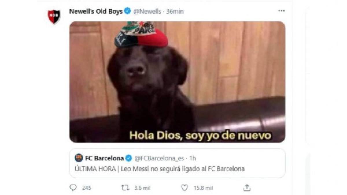 Los nuevos memes que revientan a Messi y Barcelona luego de su divorcio; nadie se salva