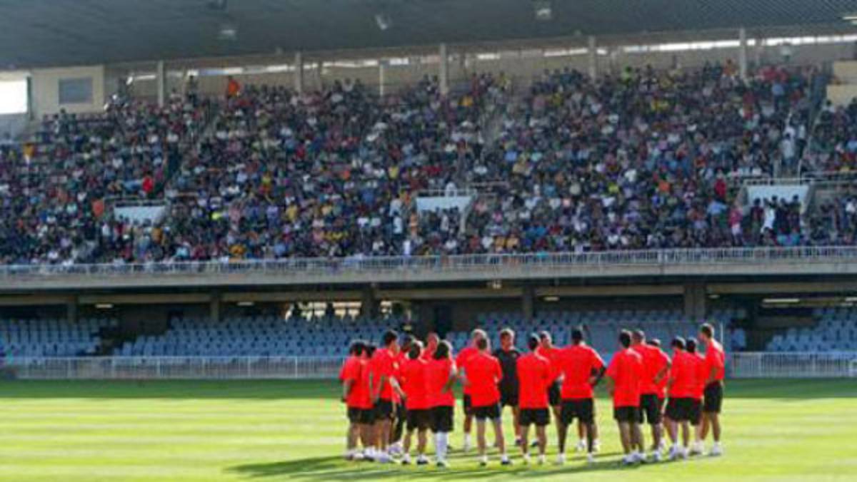 Locura en la práctica del Barcelona