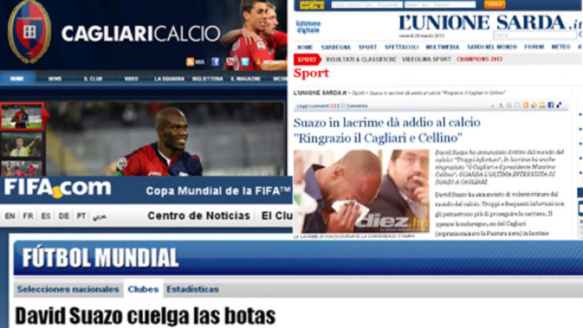 Medios internacionales destacan el retiro de David Suazo