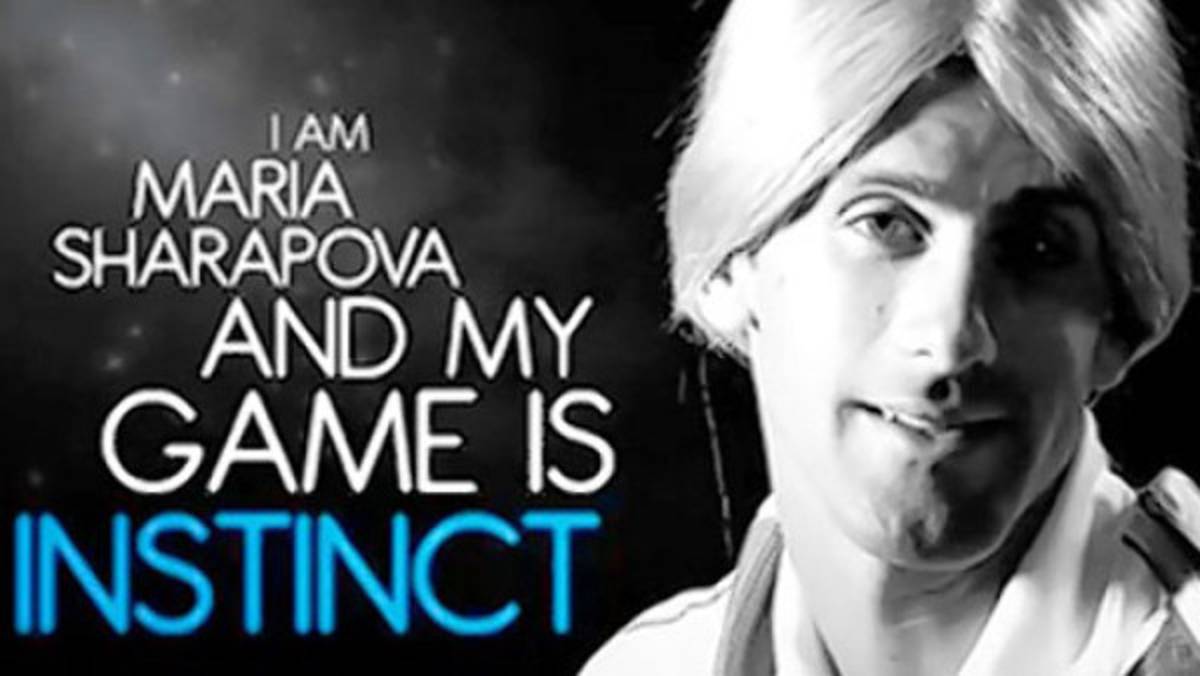 Djokovic se convierte en Sharapova en anuncio