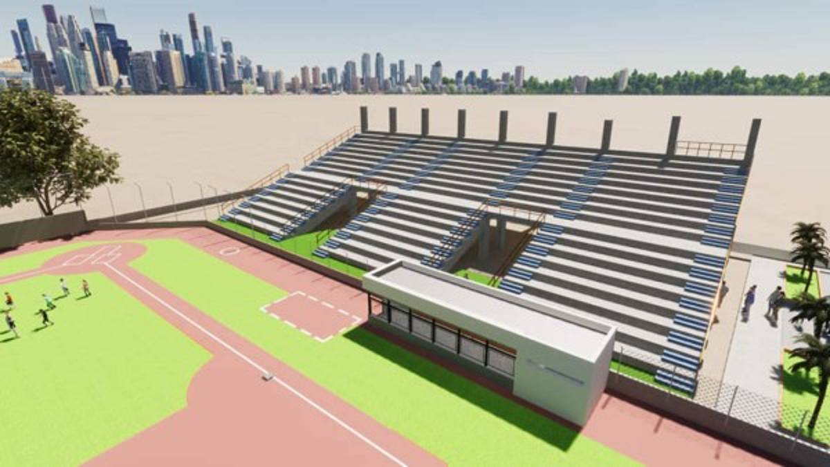 Fotos: Así marchan los trabajos de construcción del estadio de béisbol Mauricio Dubón en Juticalpa