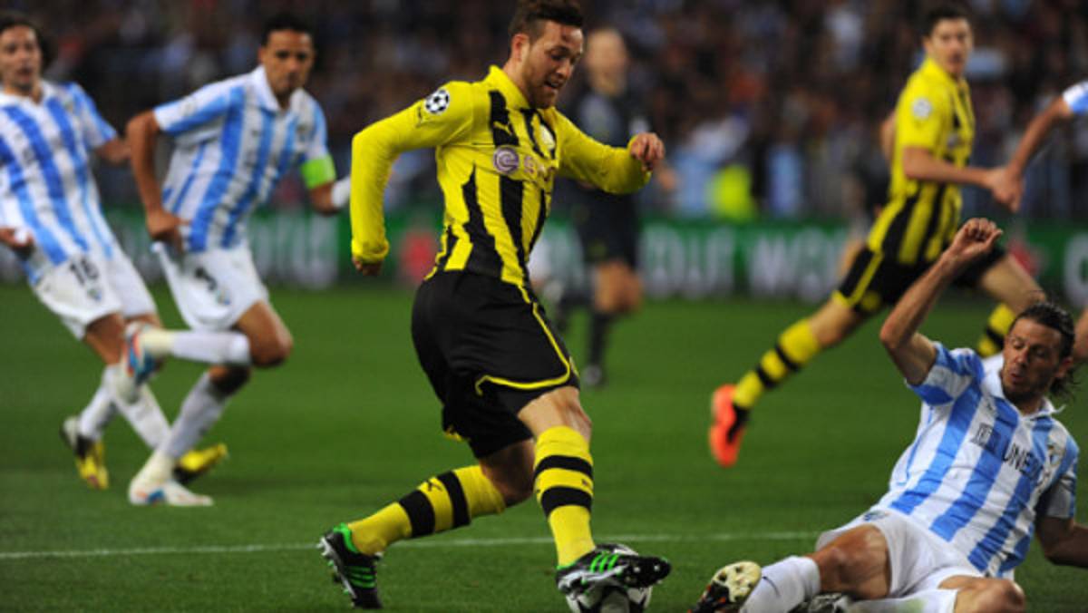 Málaga y Borussia Dortmund dejan la moneda en el aire