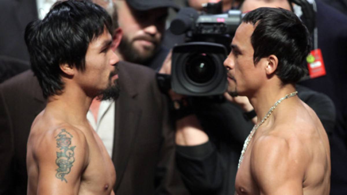 Juan Manuel Márquez y Manny Pacquiao superaron la báscula