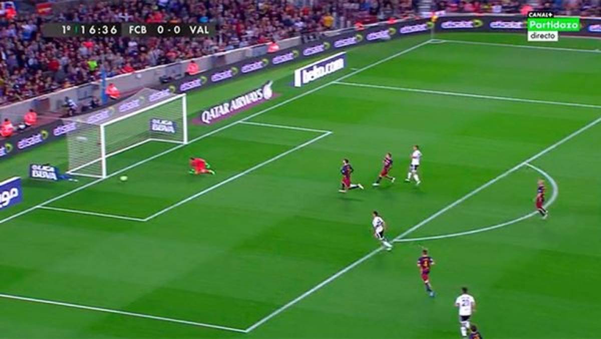 Las acciones más destacadas de la derrota parcial del Barcelona ante el Valencia