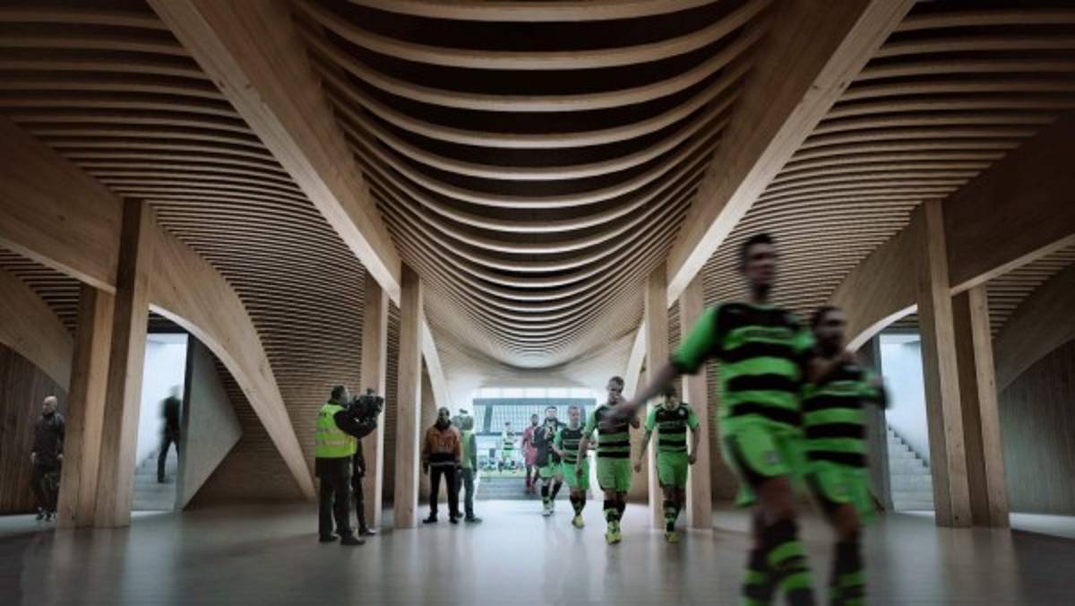 ¡Increíble! El espectacular estadio de madera que será construido por un equipo de Inglaterra