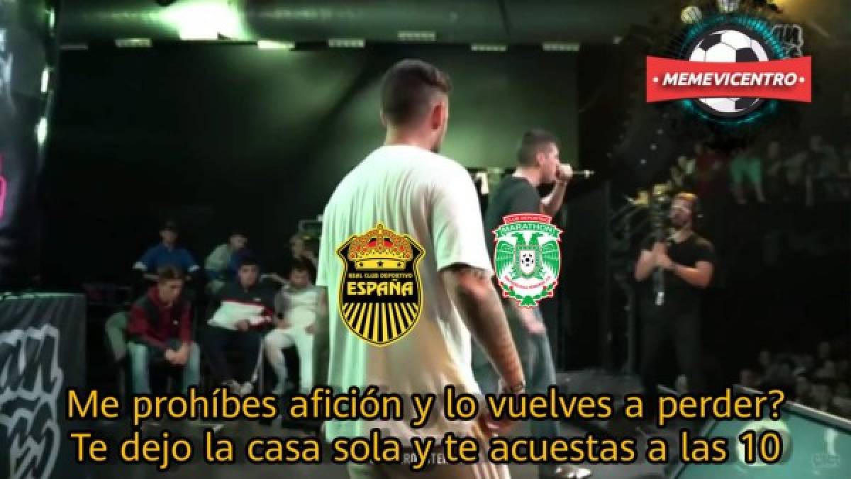 El Clásico sampedrano terminó con polémica y los memes no perdonan a Real España tras caer ante Marathón