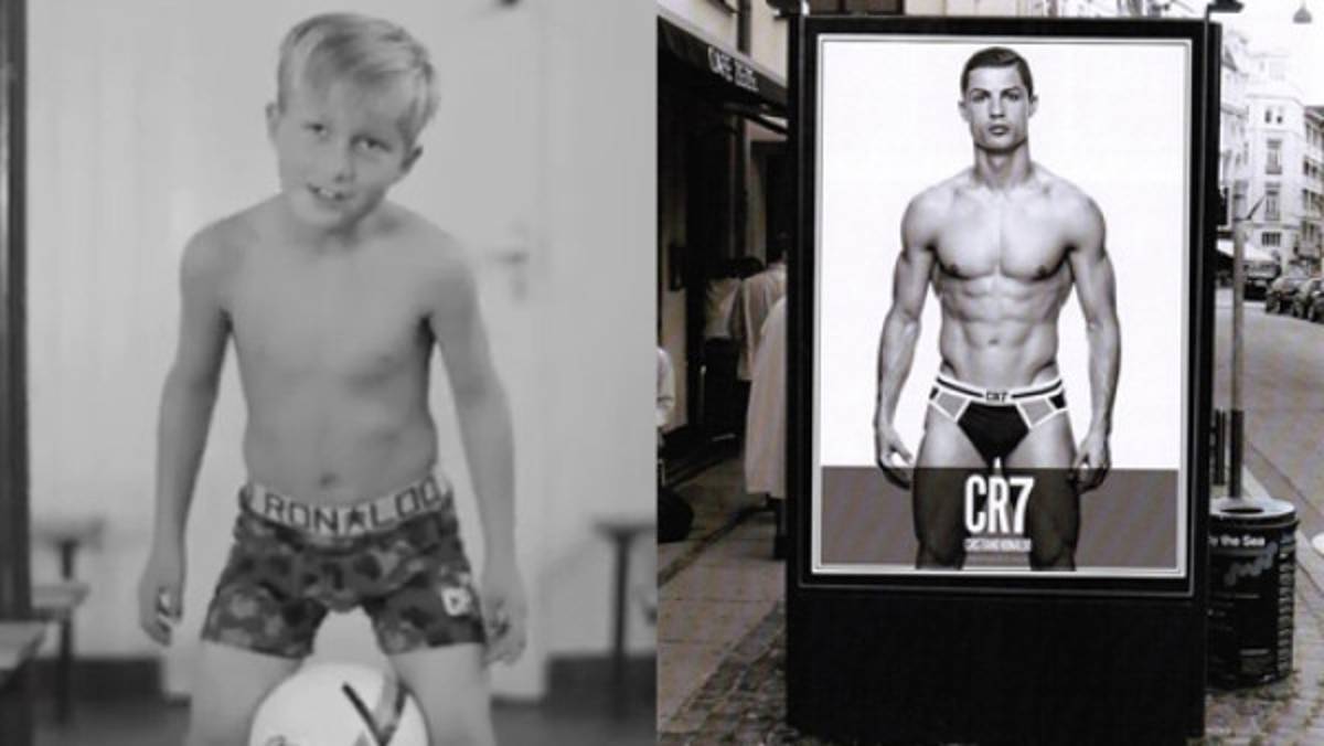 VIDEO: Cristiano lanzó su línea de ropa interior para niños y adultos