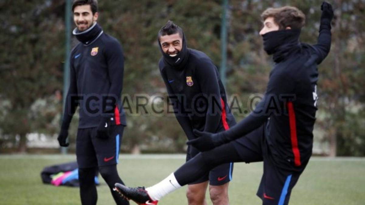 Choco Lozano entrena con el primer equipo del Barcelona en la semana del clásico