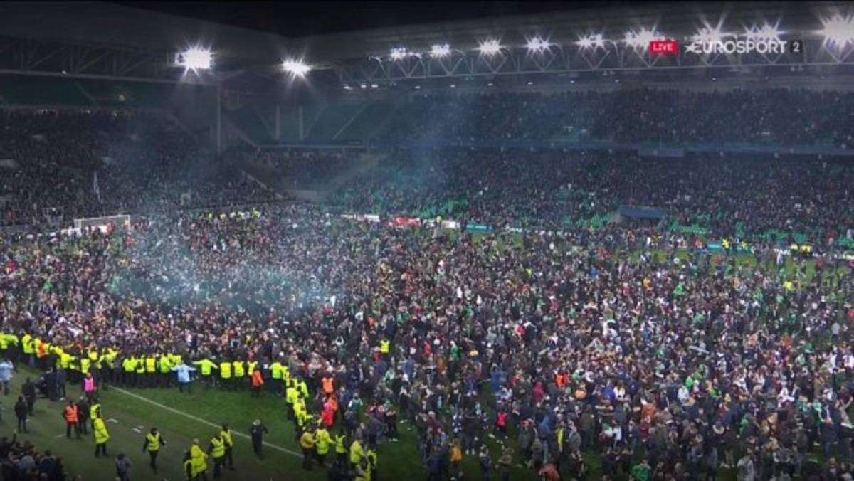 Brutal celebración de un club de Francia que regresa a una final de Copa 38 años después