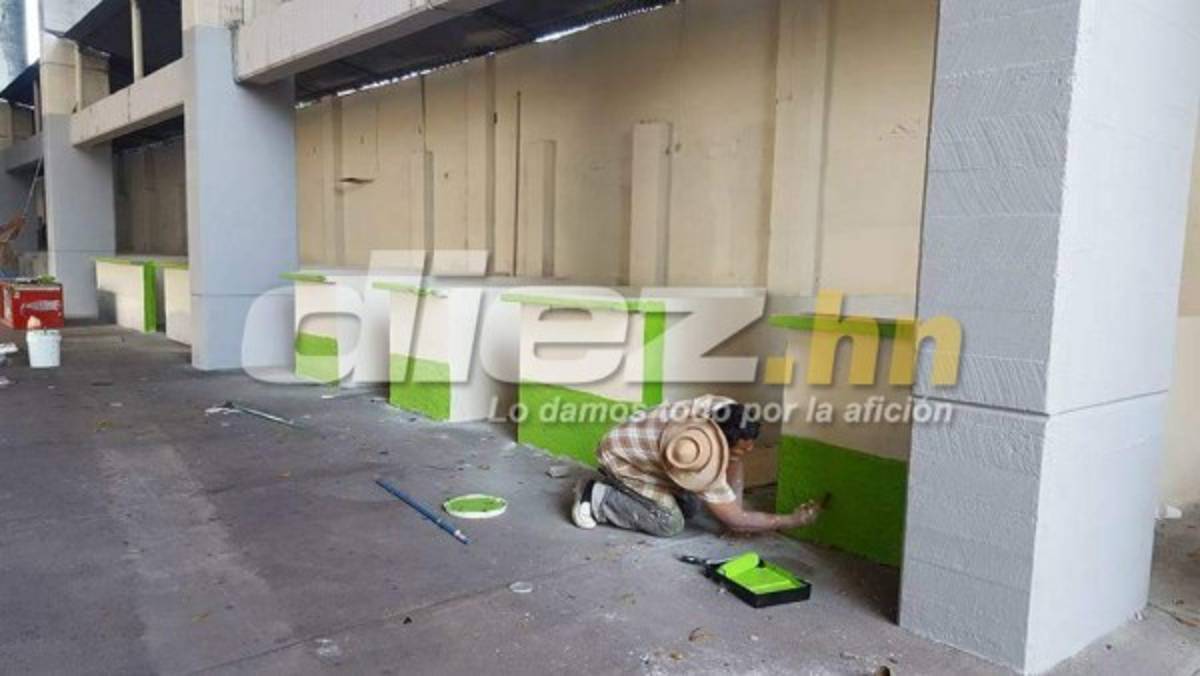 Así están puliendo el estadio Morazán para el partido contra Costa Rica