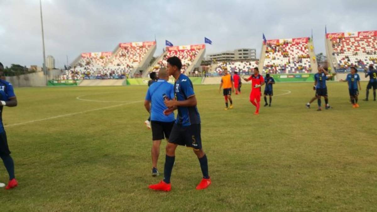 NO SE VIO EN TV: El eufórico festejo de Honduras tras eliminar a Costa Rica en los Centroamericanos