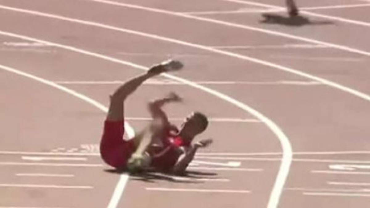 Impactante lesión de un atleta europeo