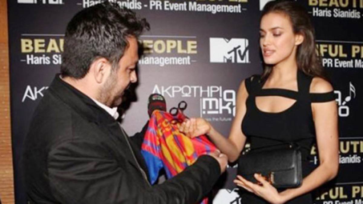 Irina Shayk se niega a cortar la camiseta de Messi