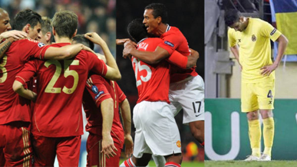 Bayern y Manchester rozan la clasificación, Villarreal eliminado