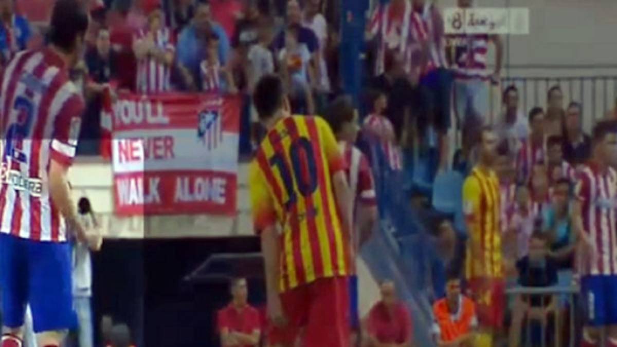 VIDEO: Jugador del Atlético hace un polémico gesto ante lesión de Messi