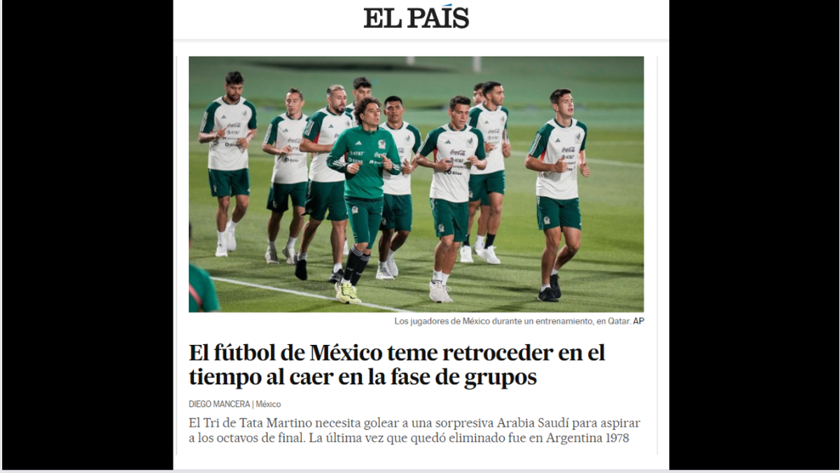 “A ganar y a rezar”, así amanecieron las portadas de los diarios mexicanos previo al juego ante Arabia Saudita