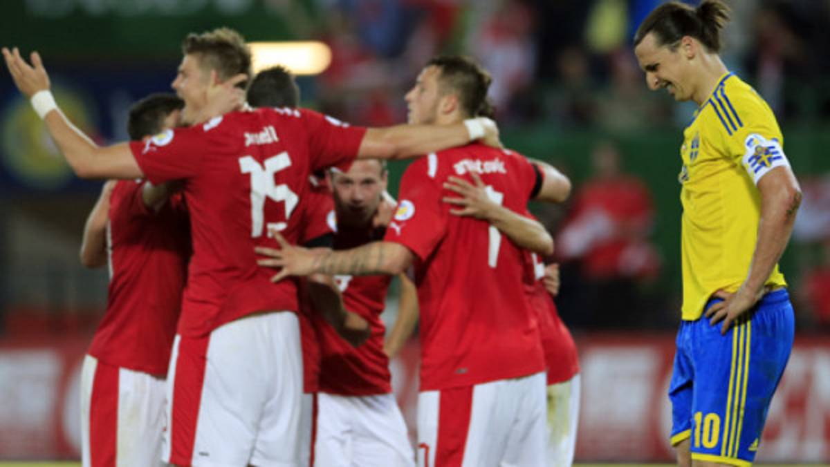 Austria venció a Suecia con todo y Zlatan
