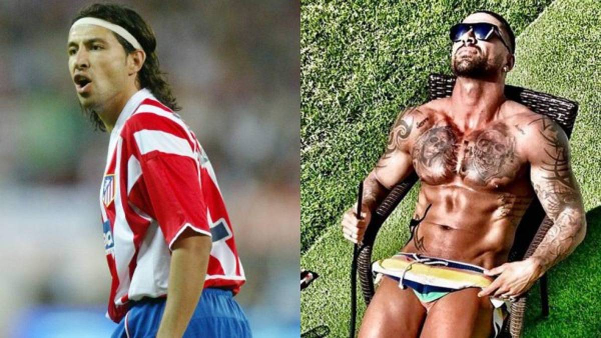 ¡Increíble cambio! De futbolista del Atlético de Madrid a físicoculturista
